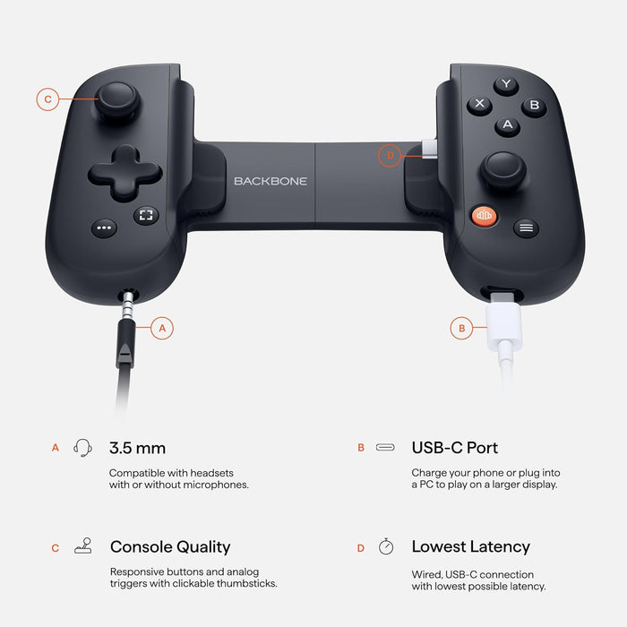 Backbone One for iPhone 15/16 & Android - USB-C (2nd gen)