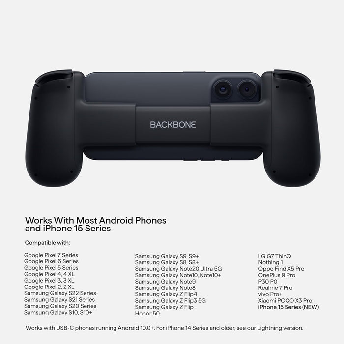 Backbone One for iPhone 15/16 & Android - USB-C (2nd gen)