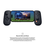 Load image into Gallery viewer, Backbone One lightning displaying a video it recorded using its screen recording feature followed by information on its screen recording feature