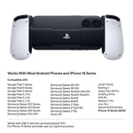 Load image into Gallery viewer, Back view of Backbone One USB-C 2nd generation PlayStation edition, accompanied by phones it is compatible with