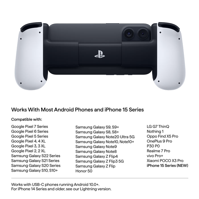 Backbone One PlayStation® Edition for iPhone 15/16 & Android - USB-C (2nd gen)