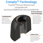 Load image into Gallery viewer, cross section of Comply Foam TW-400-C NEW TrueGrip™ Premium Ear Tips and infographic explaining each element