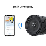 Load image into Gallery viewer, Therabody Wave Roller with a phone open to the Therabody app, showing the ability to control the Wave Roller via the mobile app