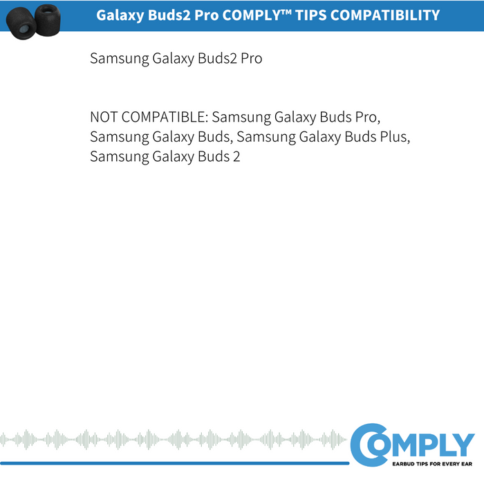 Comply TrueGrip Pro for Samsung Galaxy Buds2 Pro