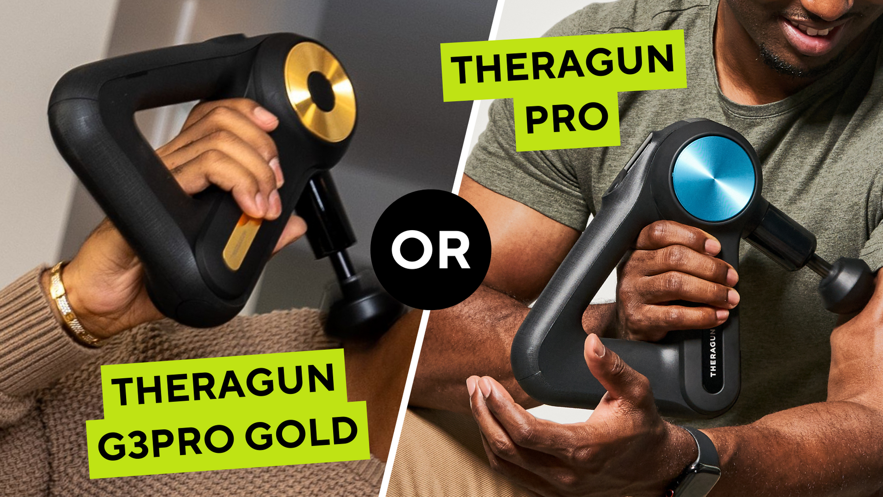 Theragun PRO (Gen.4) vs G3PRO 24K Gold Edition