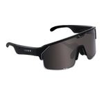 Load image into Gallery viewer, Chamelo Music Shield black frame with smokey lenses