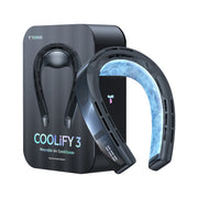 Torras Coolify 3 with ice graphics on its interior beside its box