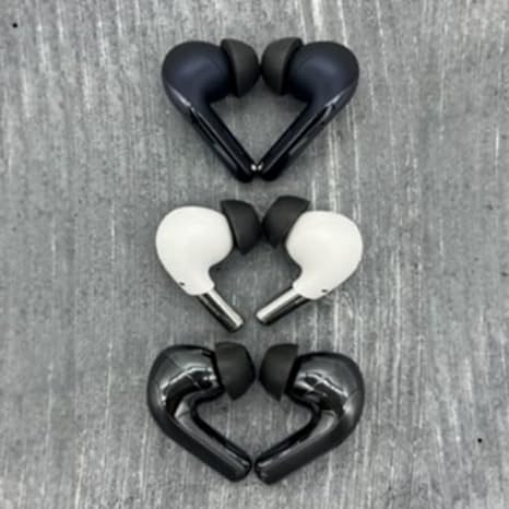 TrueGrip™ Pro TW-700-B Foam Ear Tips fitted on various earphones 