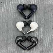 TrueGrip™ Pro TW-700-B Foam Ear Tips fitted on various earphones 