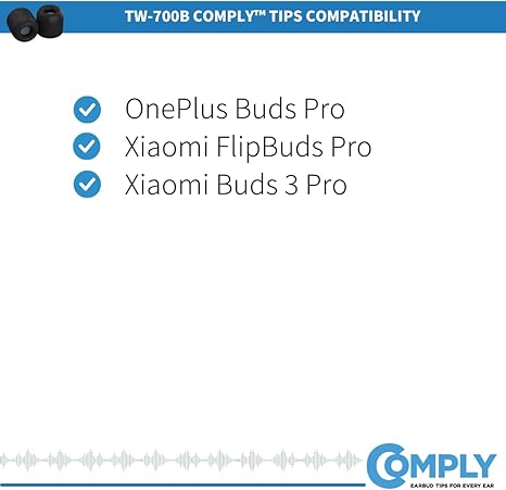 TrueGrip™ Pro TW-700-B Foam Ear Tips