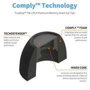 Comply TrueGrip MAX TW-170-A Memory Foam Ear Tips