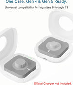 Load image into Gallery viewer, Portable Charging Case for Oura Ring 4/5 Docks, 50-Day Runtime, White