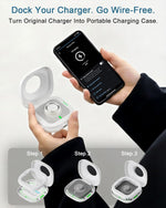 Load image into Gallery viewer, Portable Charging Case for Oura Ring 4/5 Docks, 50-Day Runtime, White