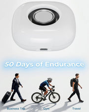 Portable Charging Case for Oura Ring 4/5 Docks, 50-Day Runtime, White