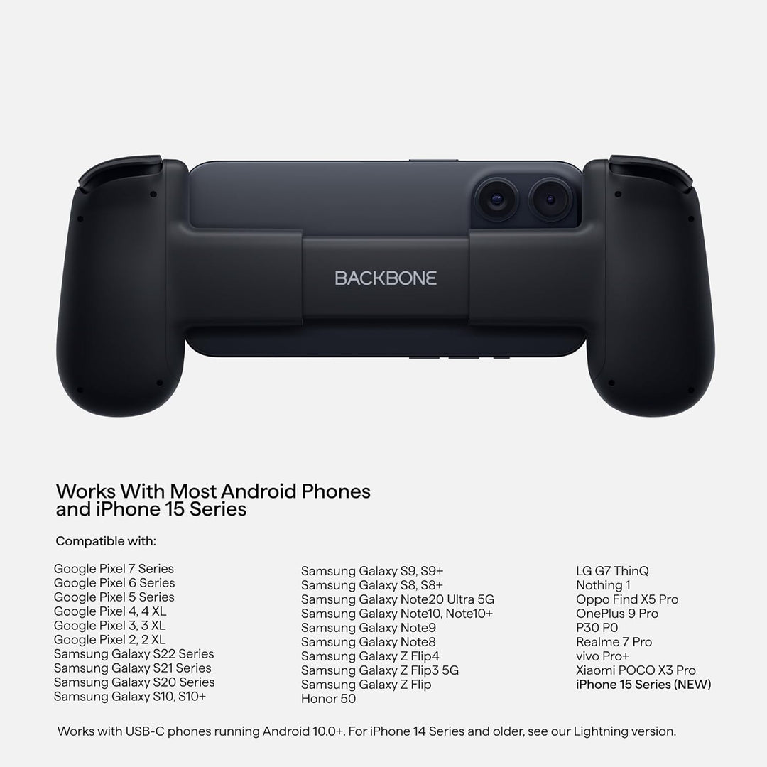 Backbone One for iPhone 15/16/17 & Android - USB-C (2nd gen)