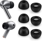 TrueGrip Premium Memory Foam top and bottom view with Galaxy Buds 3 Pro front and back view