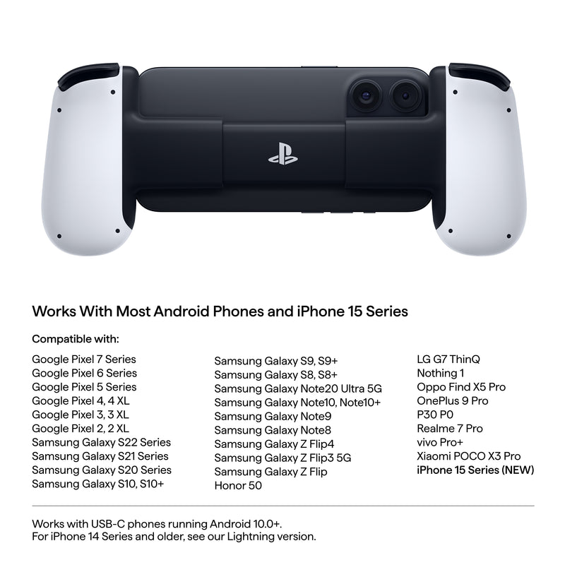 Backbone One PlayStation® Edition for iPhone 15/16/17 & Android - USB-C (2nd gen)