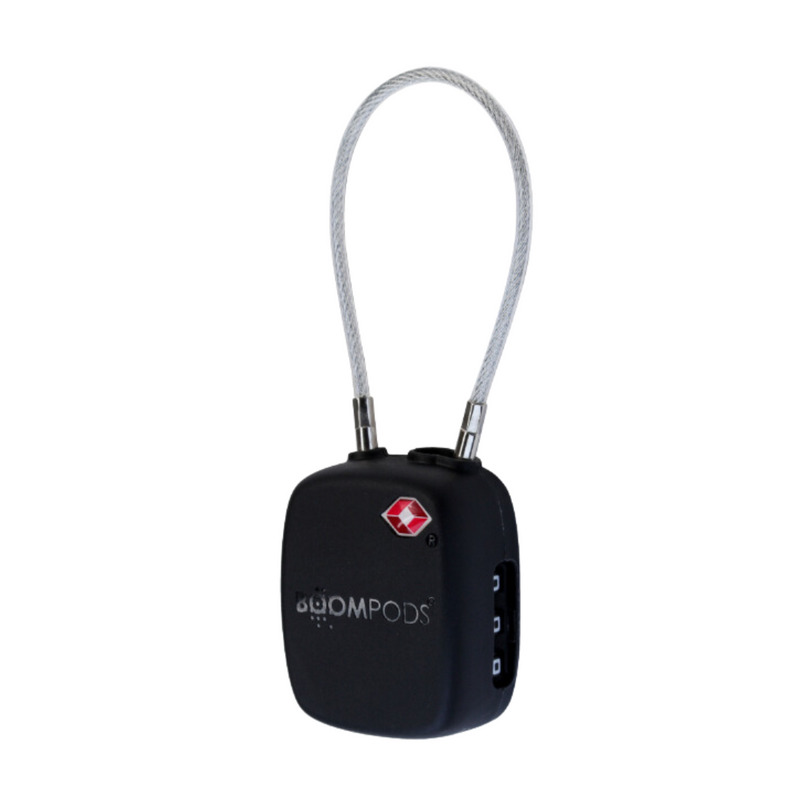 Boompods Tracker Lock - Apple Find My Rechargeable Luggage Tracker