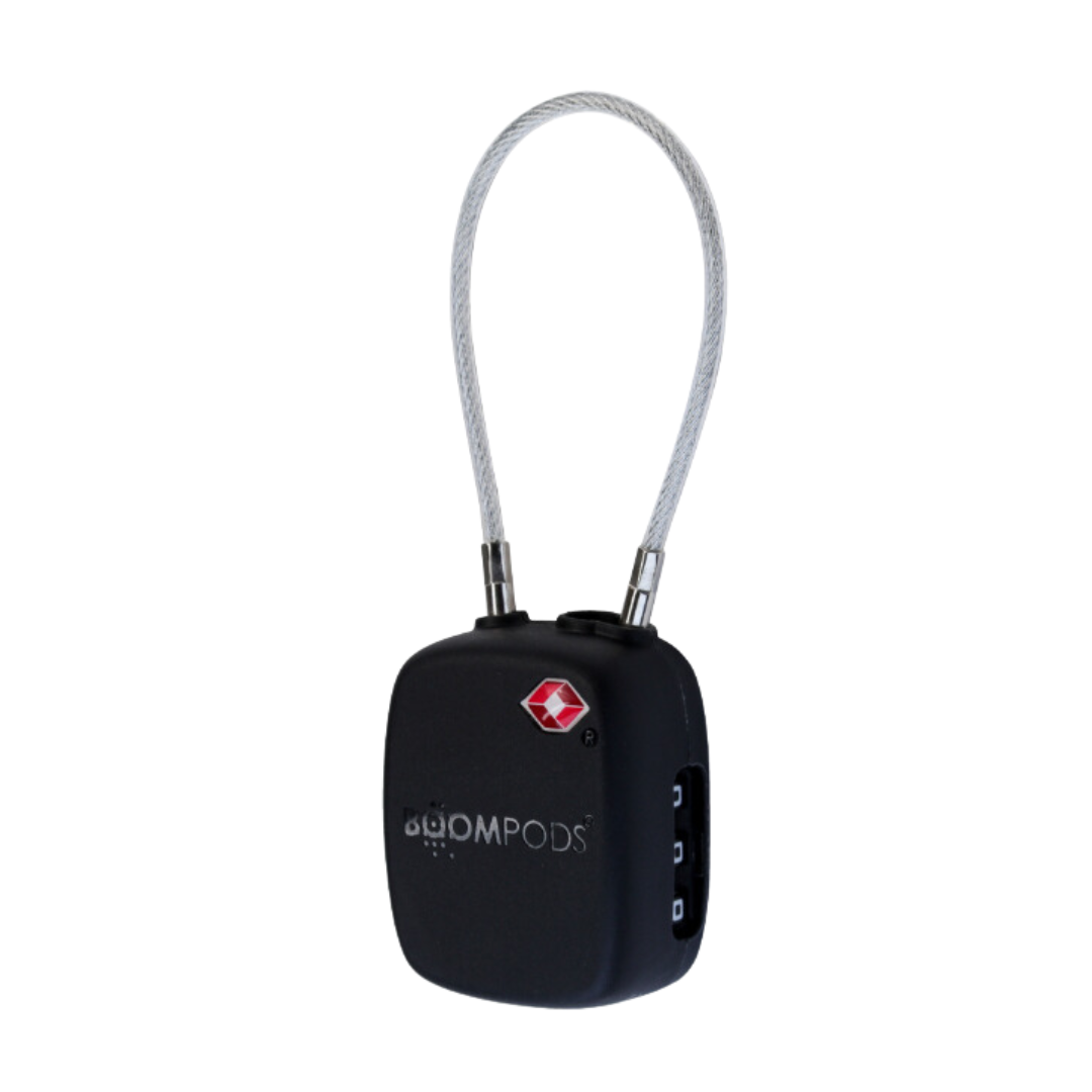 Boompods Tracker Lock - Apple Find My Rechargeable Luggage Tracker