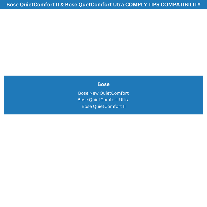 Comply™ Foam Ear Tips For Bose QuietComfort Ultra & QuietComfort II