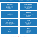 Load image into Gallery viewer, list of earbuds compatible with Comply™ 200 Series Foam Replacement Ear Tips