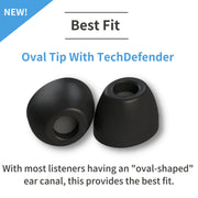 oval Comply™ 100 Series Foam Replacement Ear Tips with brief information on the variant
