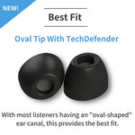 Load image into Gallery viewer, oval Comply™ 200 Series Foam Replacement Ear Tips with brief information on this variant 