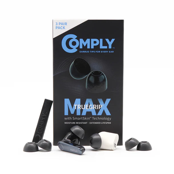 Comply TrueGrip Pro/ TrueGrip MAX Premium Memory Foam Tips (TW-300-B)