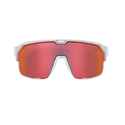Front view of Chamelo Music Shield white frame and fire lenses