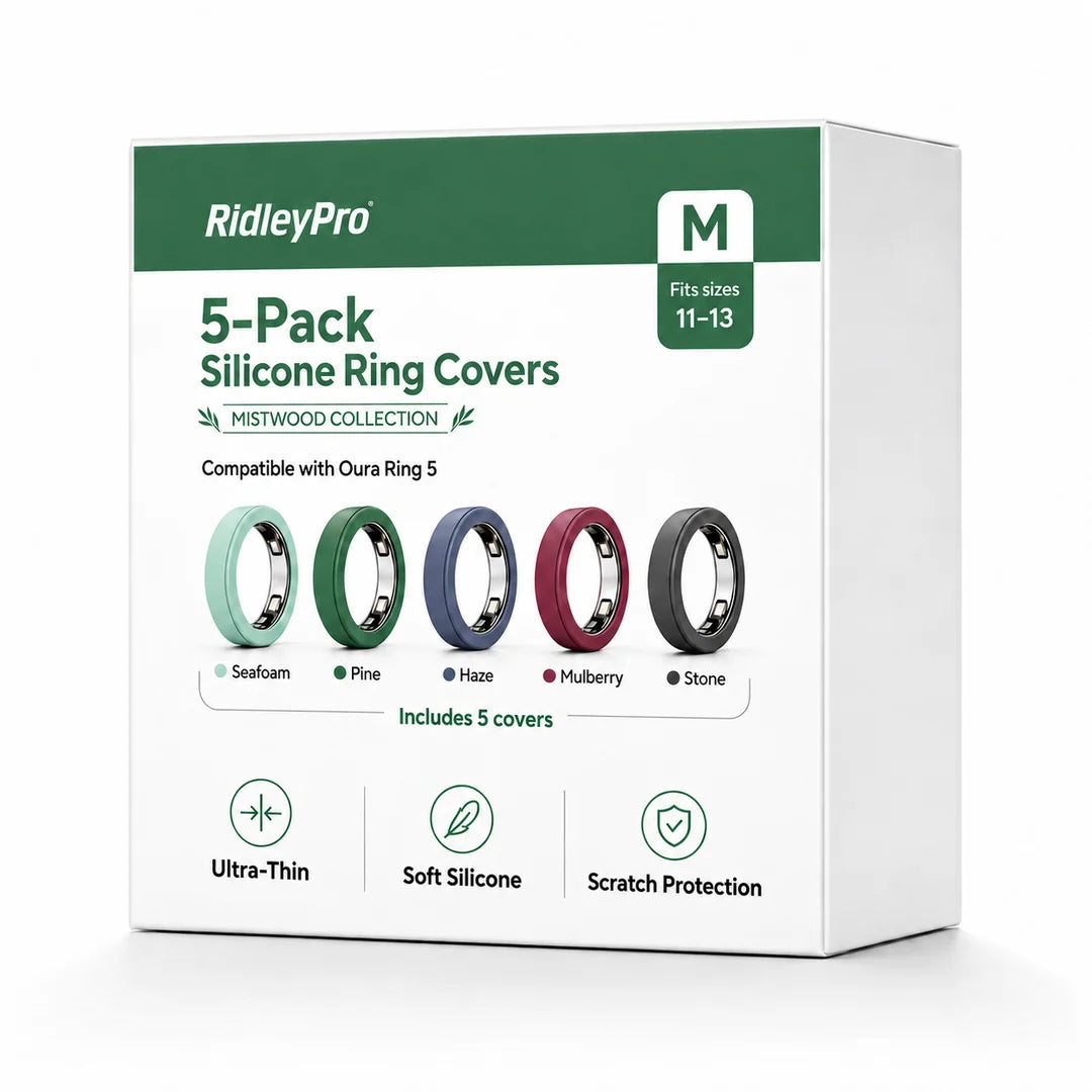 RidleyPro Colourful Ring Protectors Compatible with Oura Ring 5 (5-pack)