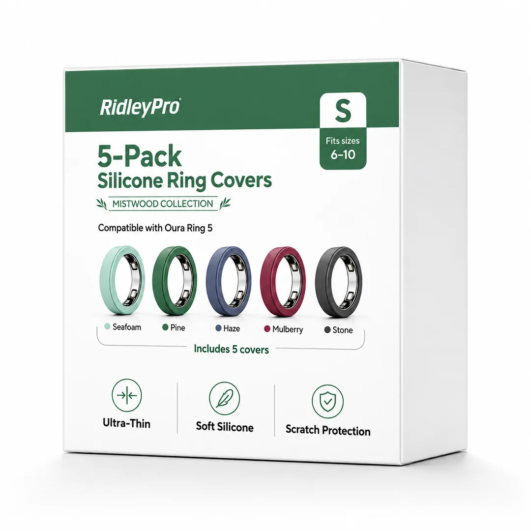 RidleyPro Colourful Ring Protectors Compatible with Oura Ring 5 (5-pack)