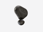 Slanted view of black Therabody Theragun Mini Generation 3 Floating in air on full speed 