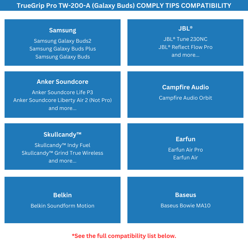 Comply TrueGrip Pro for Galaxy Buds (TW-200-A)