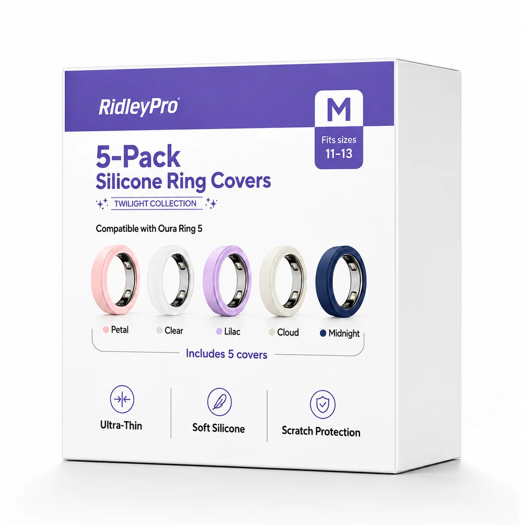RidleyPro Colourful Ring Protectors Compatible with Oura Ring 5 (5-pack)