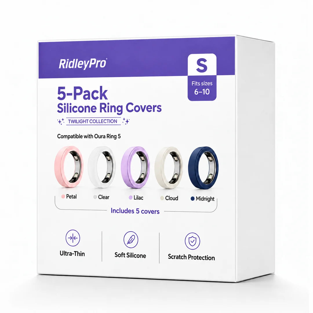 RidleyPro Colourful Ring Protectors Compatible with Oura Ring 5 (5-pack)