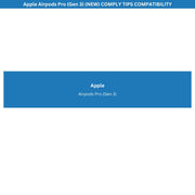 Compatibility screen for Comply Tips and Apple AirPods Pro (Gen 3) 