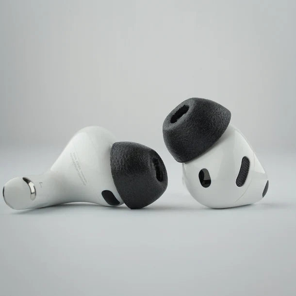 Comply TrueGrip earbud tips packaging on Apple Airpods Pro 3 