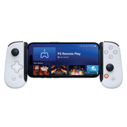 Backbone One lightning PlayStation edition, fitted with a phone
