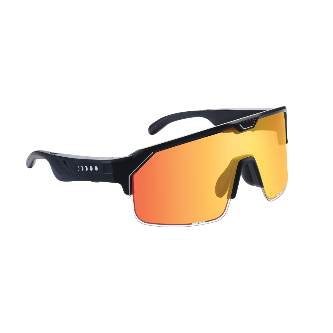 Chamelo Music Shield with black frame and fire lenses
