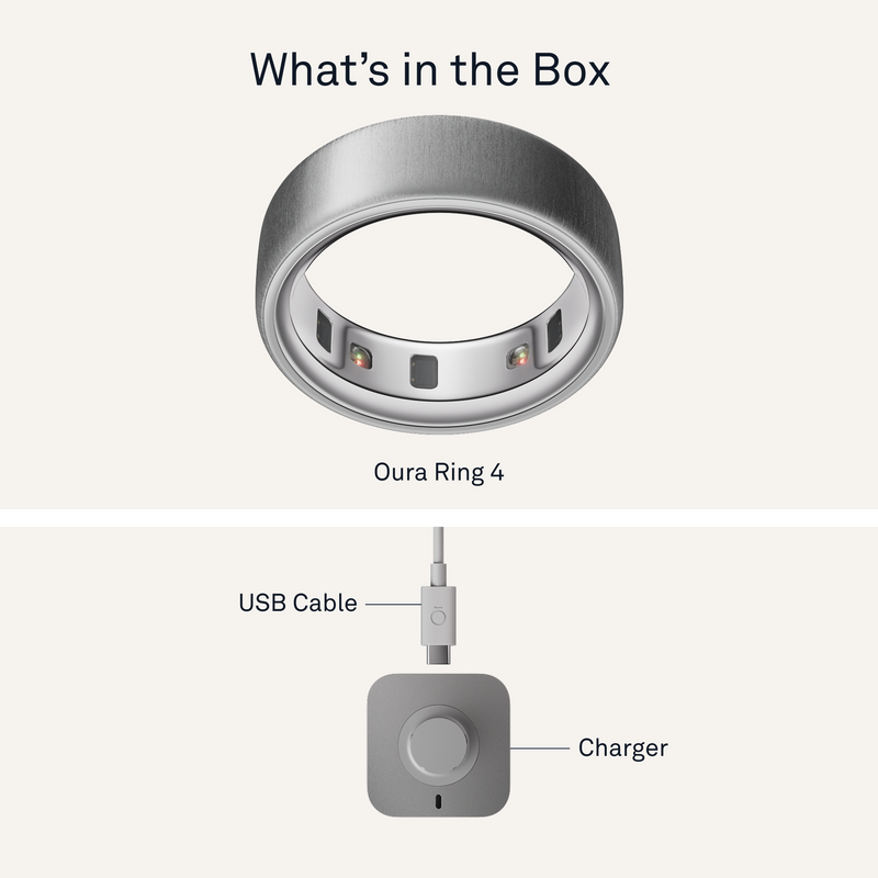 Oura Ring 4 Brushed Silver