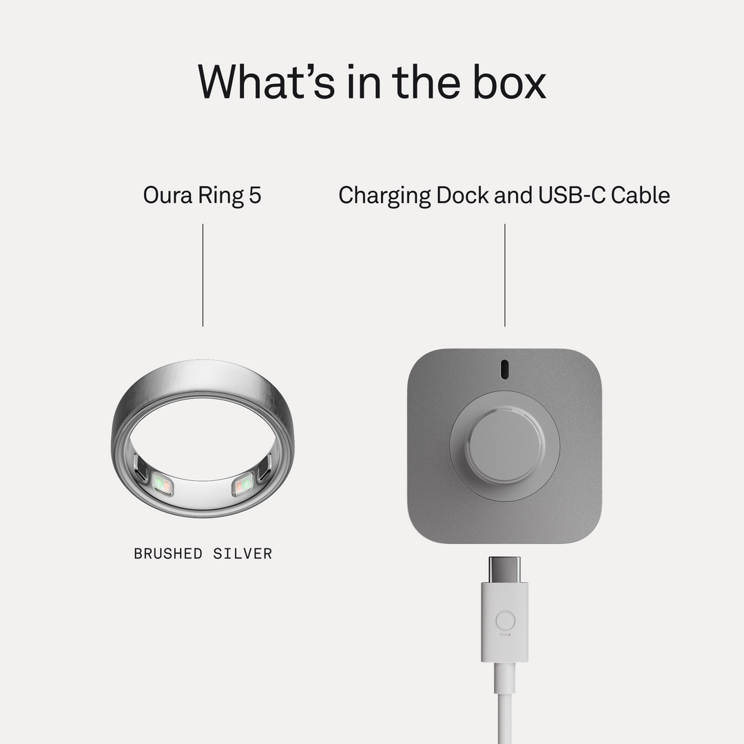 Oura Ring 5 Brushed Silver