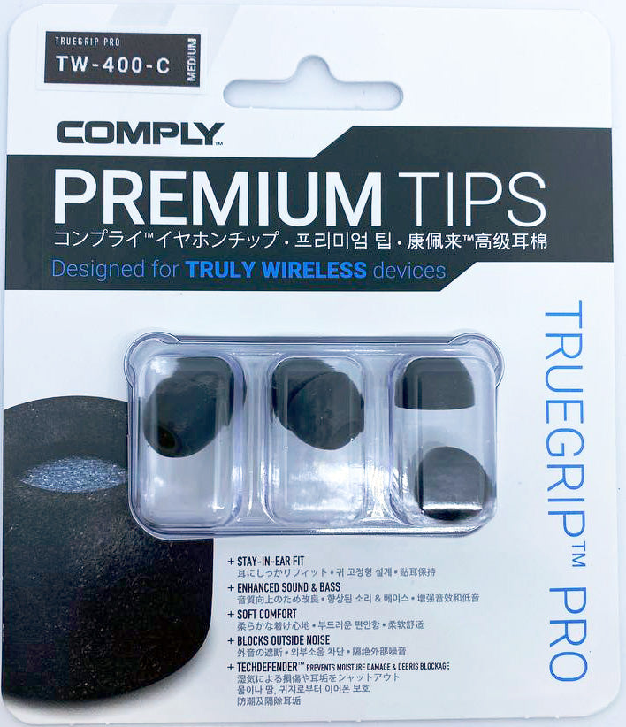 Comply Foam TW-400-C NEW TrueGrip™ Premium Ear Tips packaging