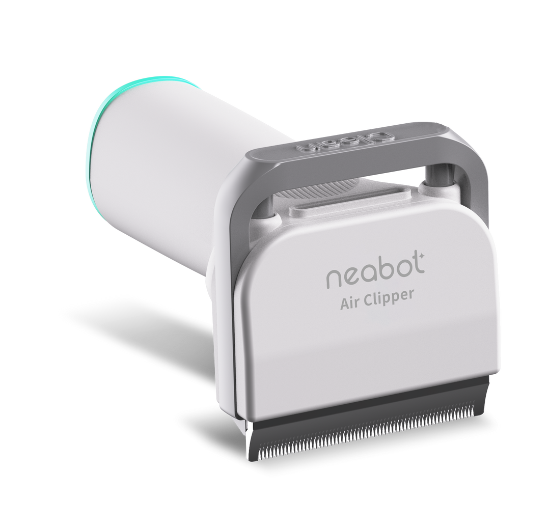 slanted view of Neabot P1 PRO Deshedding Brush Attachment