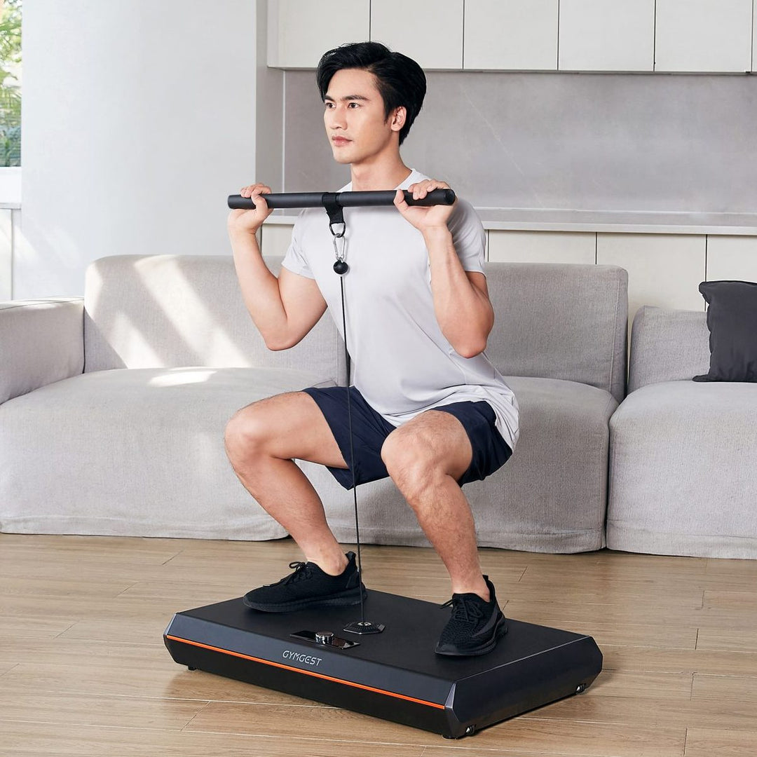 Man using the STRONGether PowerStation in his living room