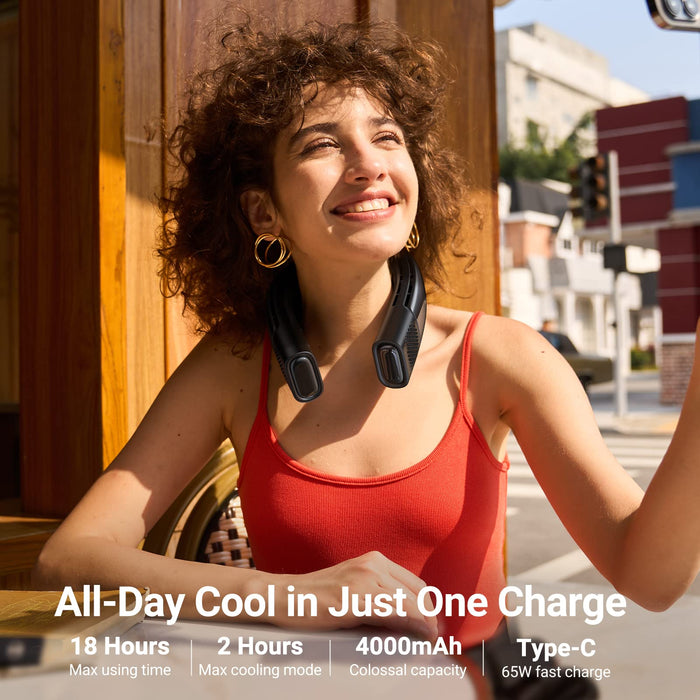 All - Day Cool in just one charge with 18 hours max using time