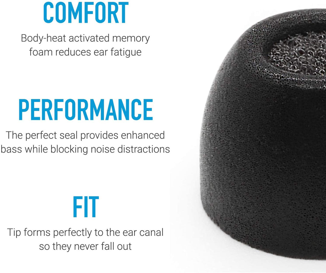 close up on Comply TrueGrip Pro for Galaxy Buds (TW-200-A) highlighting its comfort, performance and fit