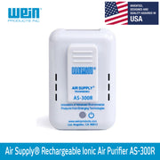 Air Supply® Rechargeable AS-300R Personal Ionic Air Purifier - WEAREREADY.SG
