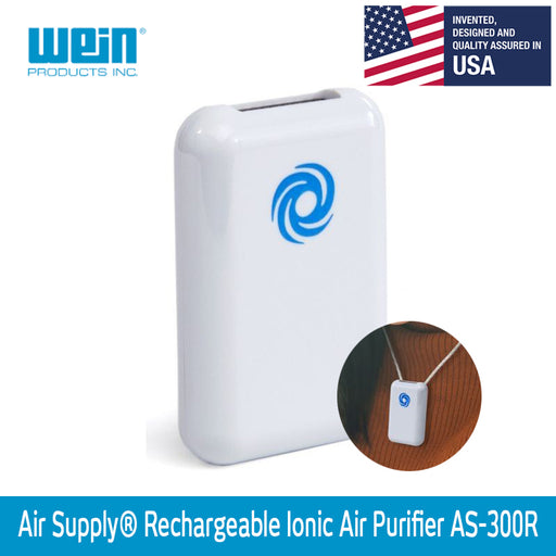 Air Supply® Rechargeable AS-300R Personal Ionic Air Purifier - WEAREREADY.SG