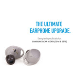 Load image into Gallery viewer, Comply TrueGrip Pro fitted on Galaxy Buds highlighting how it is the ultimate earphone upgrade