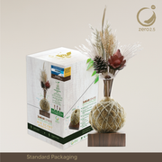 Zero 2.5 Air Scent - Natural Fiber-Based Ionizer beside its packaging box 
